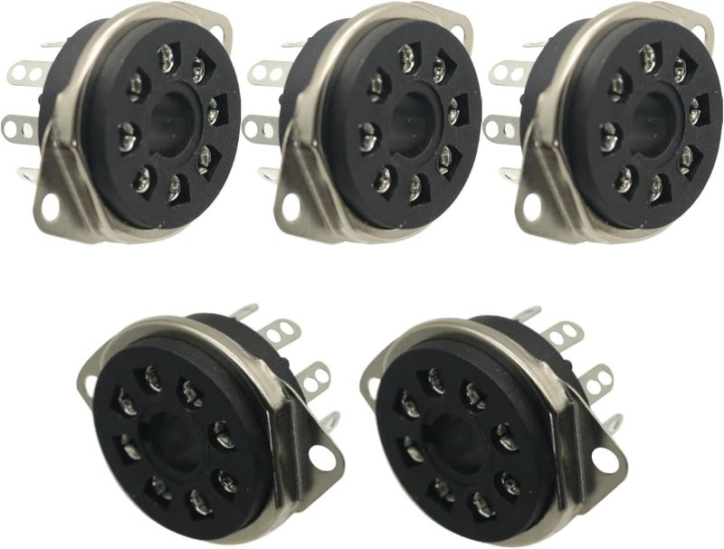 GODIYMODULES 5PCS 8pin Octal Valve Tube Socket For EL34 6V6 6L6 KT88 6P3P 6P6P 6n8p 6n9p Chassis Mount - Image 3